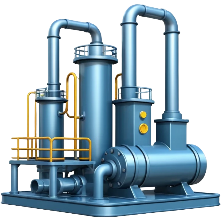 oil pumping station steel shiny emoji