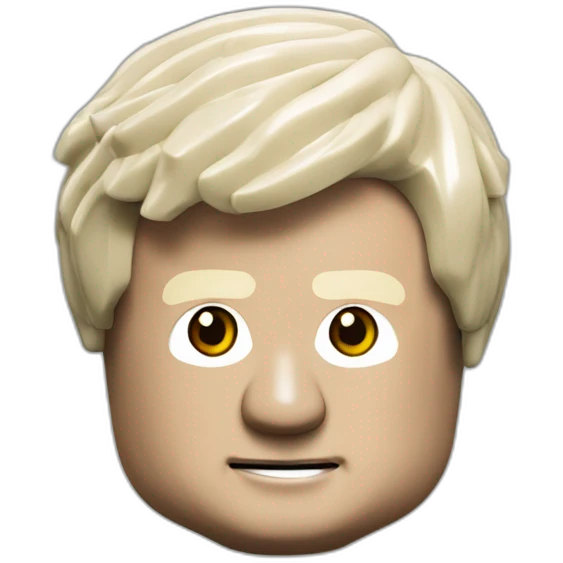 boris johnson as lego minifigure emoji