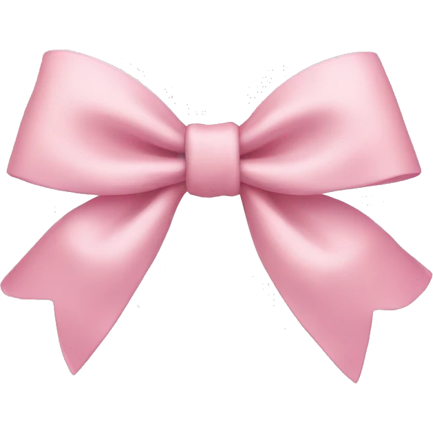Light pink bow emoji