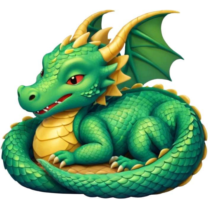 Sleeping dragon sleepy asleep emoji