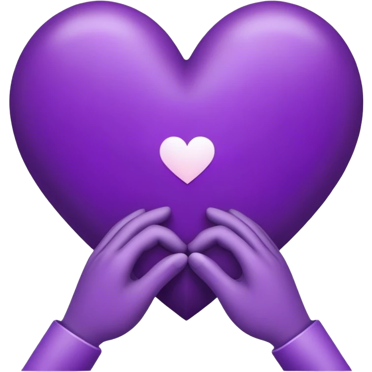 Goodnight heart hold and purple  emoji