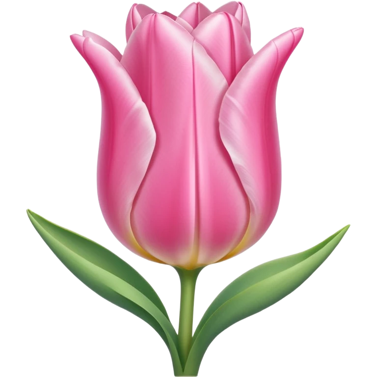 light pink tulip, simple emoji