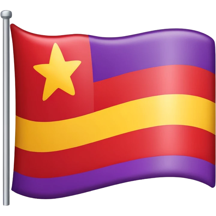 Bandera republicana española sin el símbolo del medio emoji