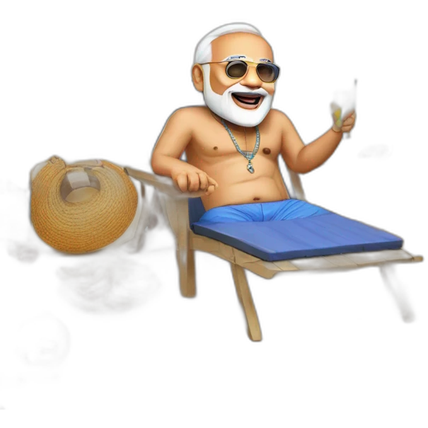 Narendra modi beach party emoji