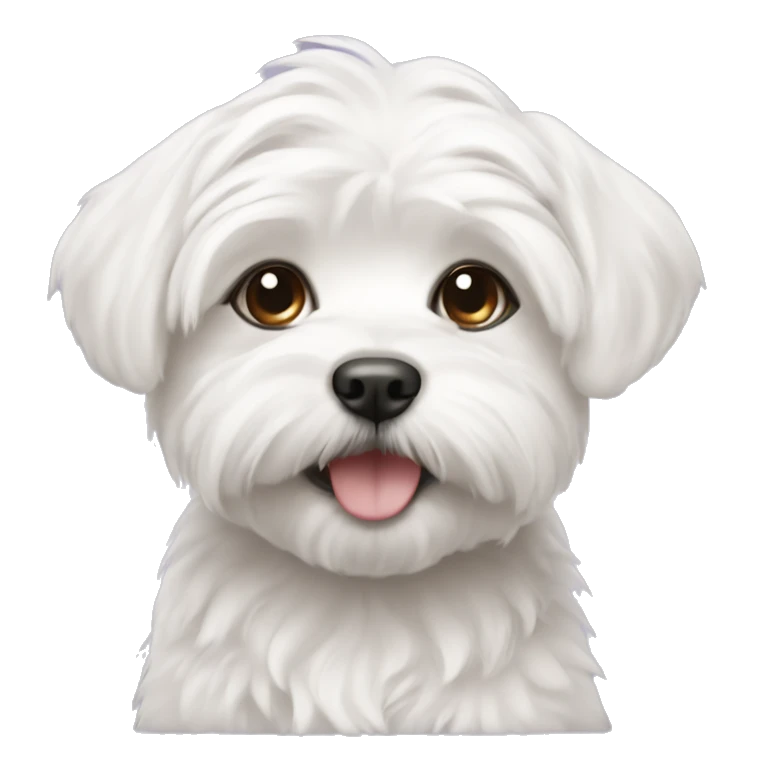 Maltese puppy emoji