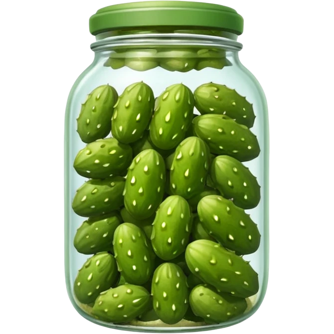 Gherkins in jar emoji