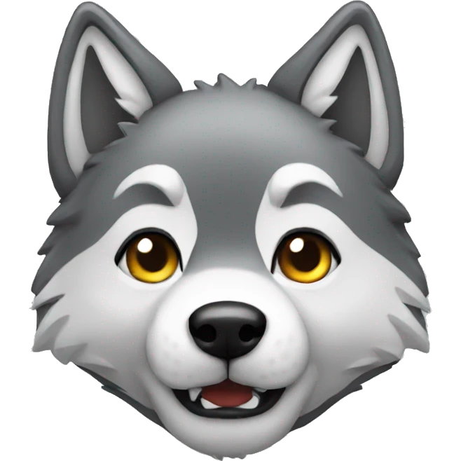 little cute wolf emoji