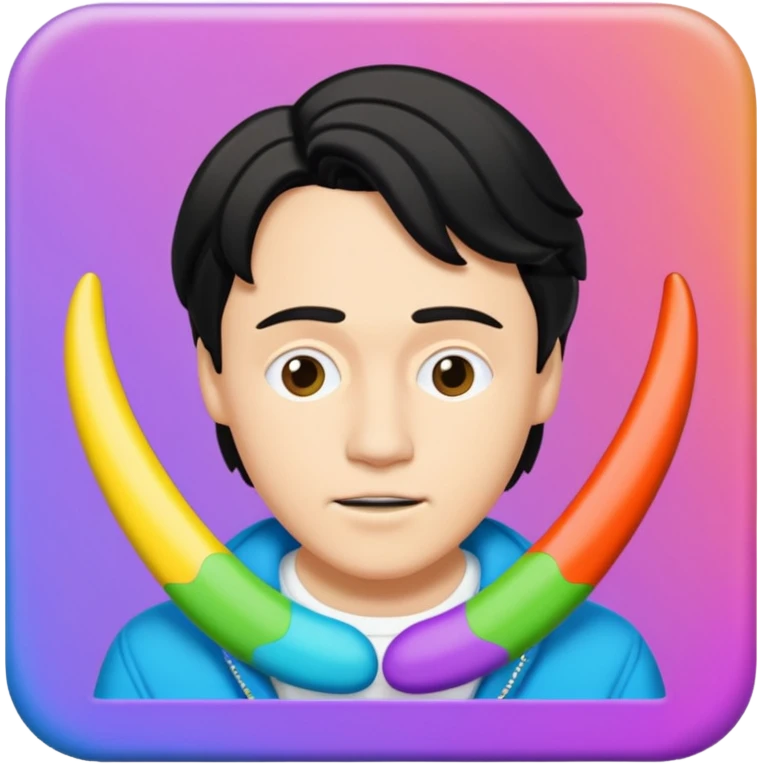 A vynil of Conan Gray wishbone emoji