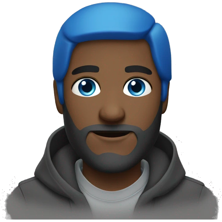 Man bleu eyes  emoji
