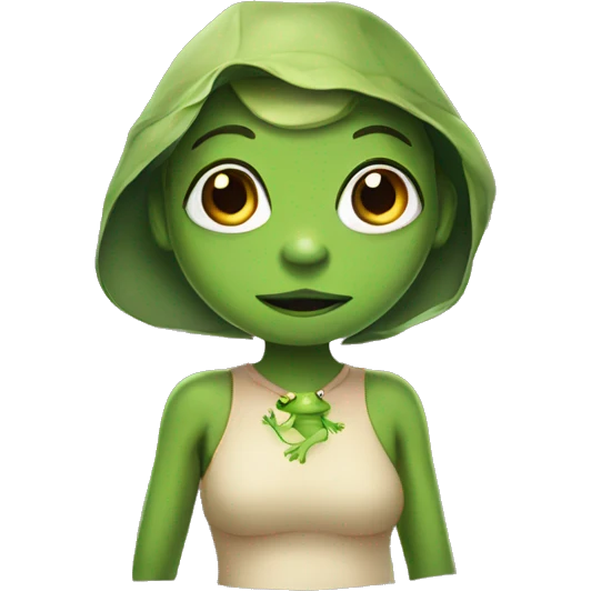 frog girl emoji