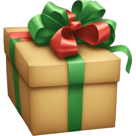 Giant Christmas gift emoji