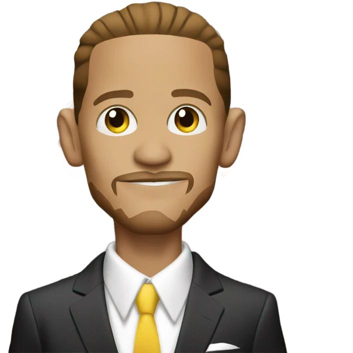 Dionte west in a suit emoji