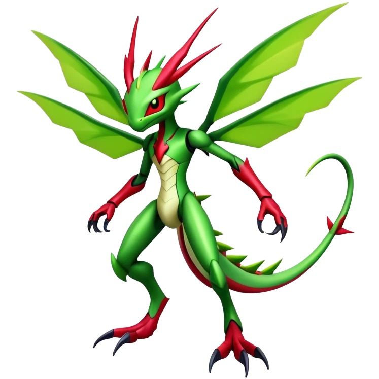  Cool Edgy Shiny Futuristic Ethereal Legendary Scizor-Digimon-Schyther-Flygon-hybrid full body emoji