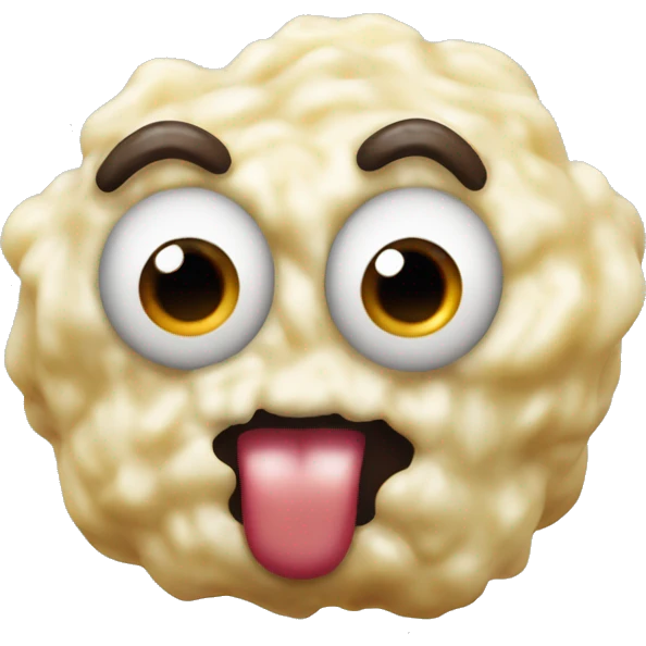 Monster made of mashed potatoes and drooling gravy  emoji