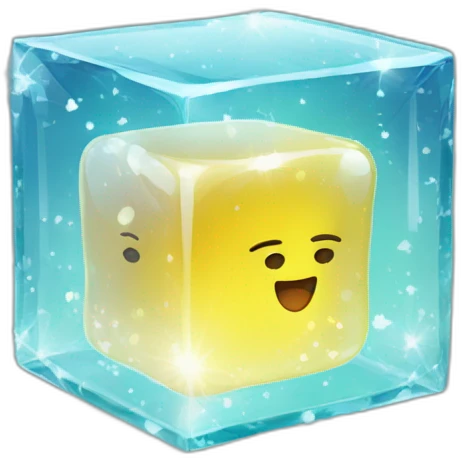 glass cubes with sparkles emoji
