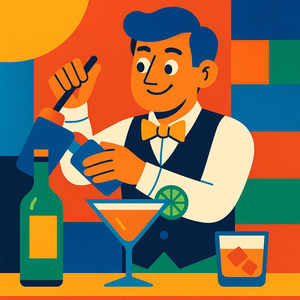 bartender mixing drinks emoji