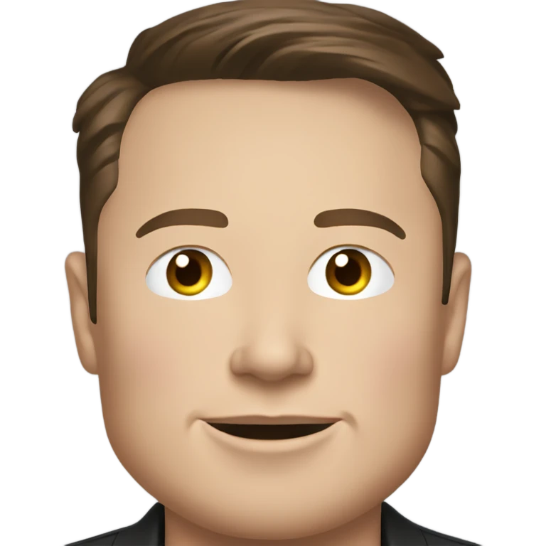 Elon musk in a Tesla  emoji