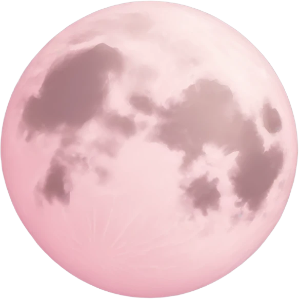 pastel pink moon emoji
