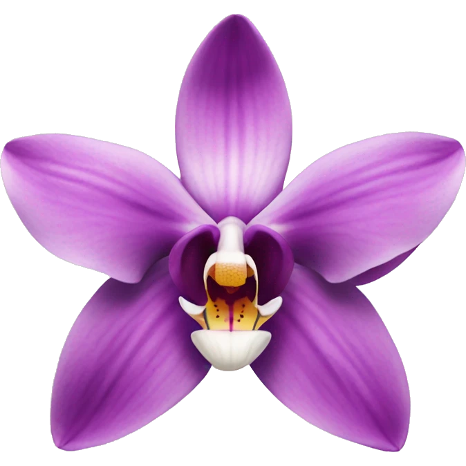 Letter v orchid emoji
