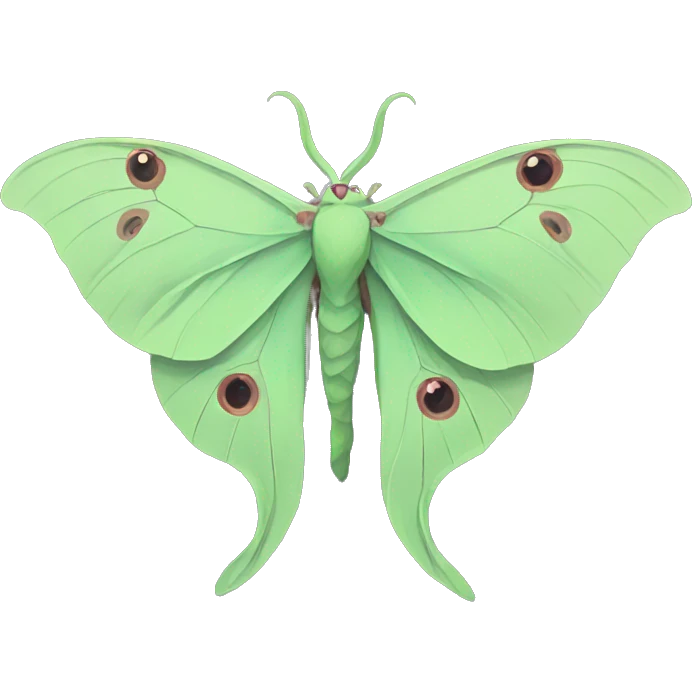 Luna moth wearing chains  emoji