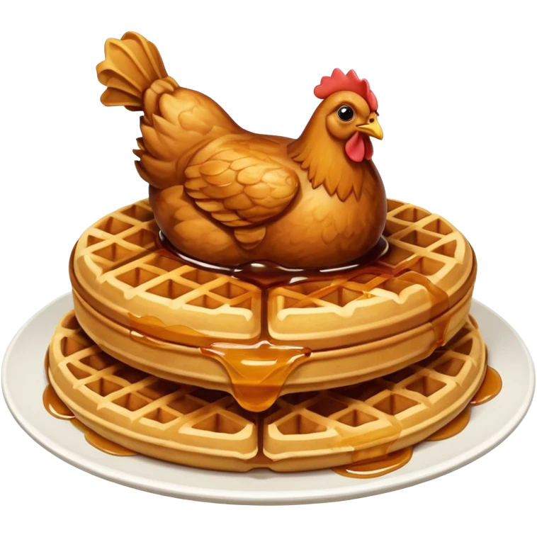 Chicken & waffles emoji