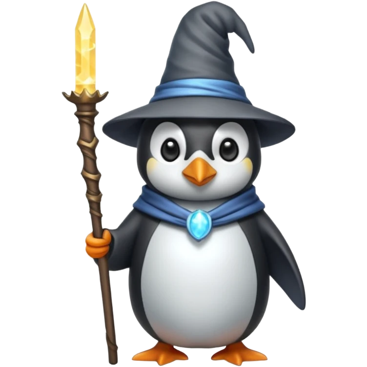 Penguin Wizard emoji