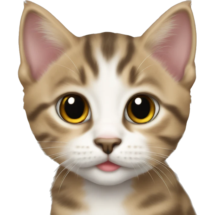 American bobtail kitten emoji
