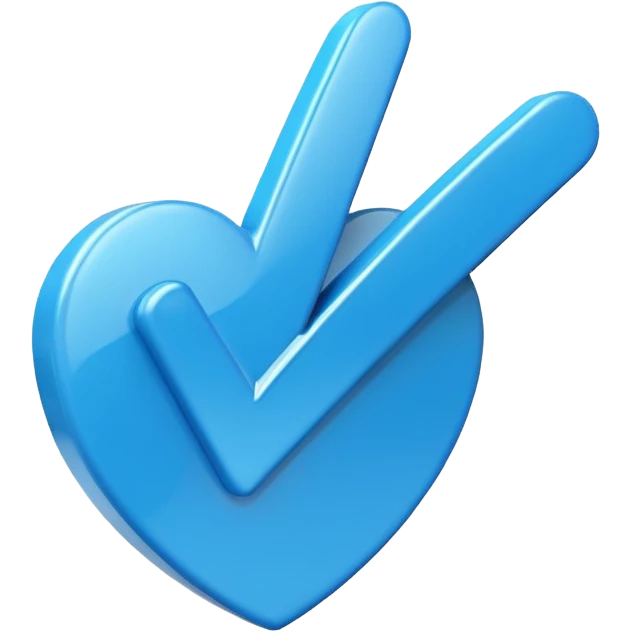 Vetified blue mark for account emoji