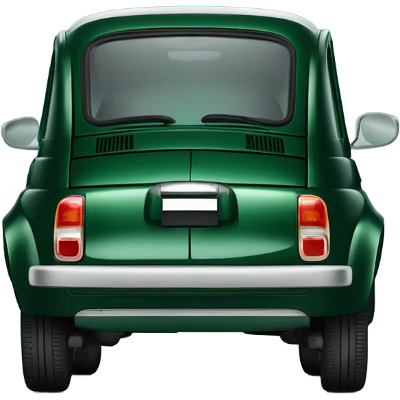 Fiat 500L dark green emoji