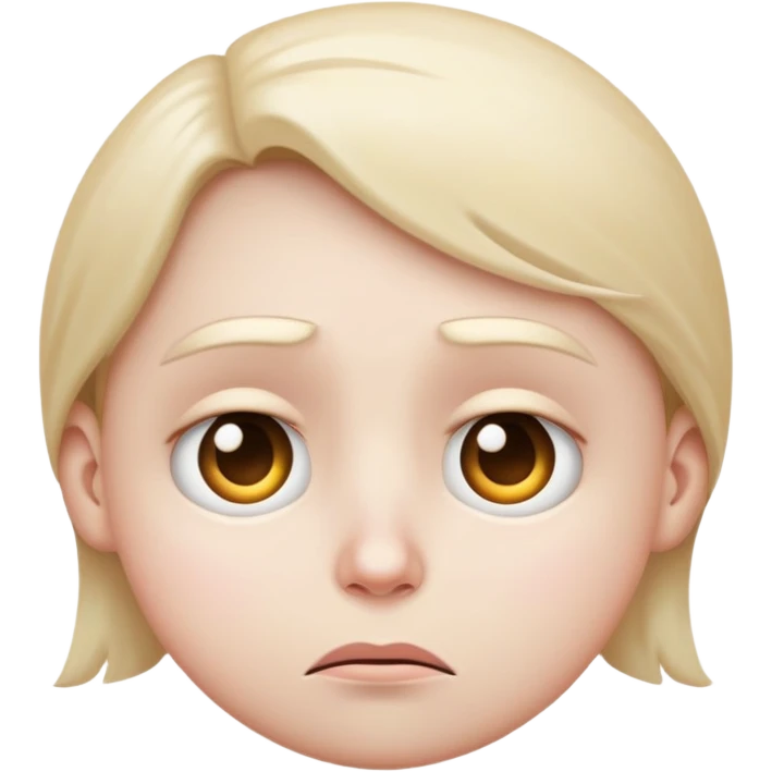 realistic sad face emoji with a green background, detailed shading, expressive eyes emoji