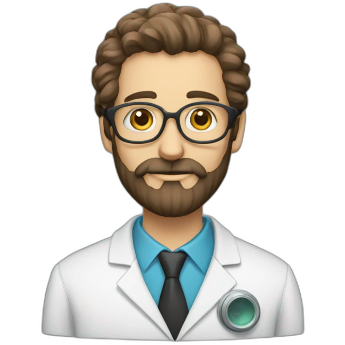 scientist-with-beard-with-owl emoji