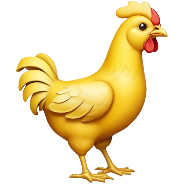 chicken made of bananas emoji