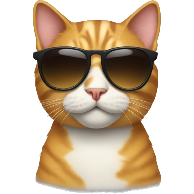 Cat with sunglasses emoji