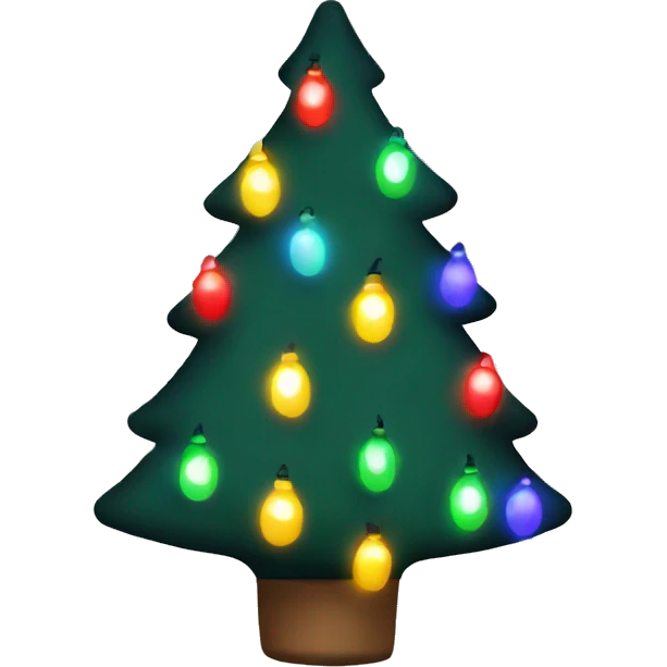 Christmas lights emoji