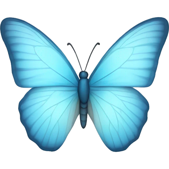 Light blue butterfly emoji