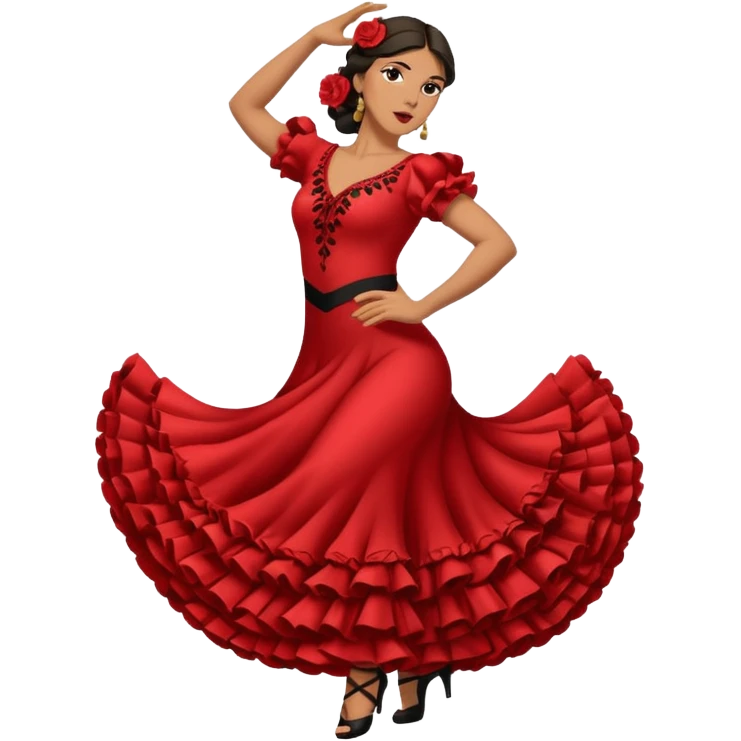 Flamenco dancer pose emoji