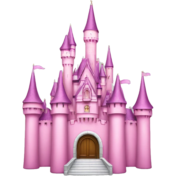 Pink Disney castle emoji