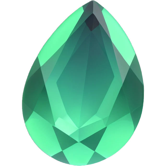green gemstone emoji