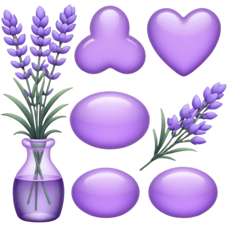 aesthetic lavender items emoji