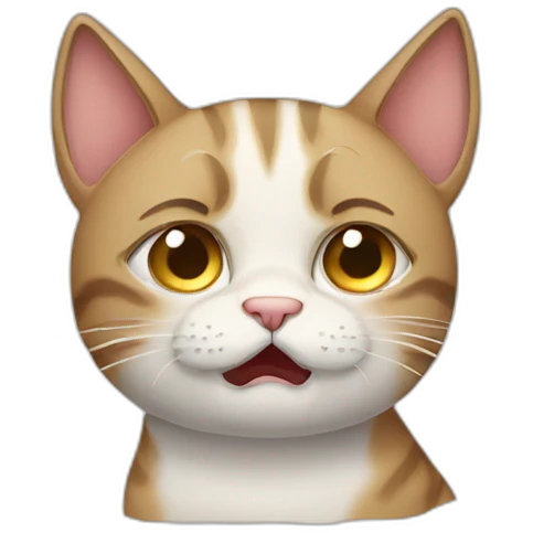 Cat crying  emoji