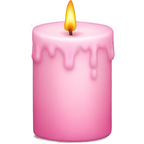 Light pink candle emoji