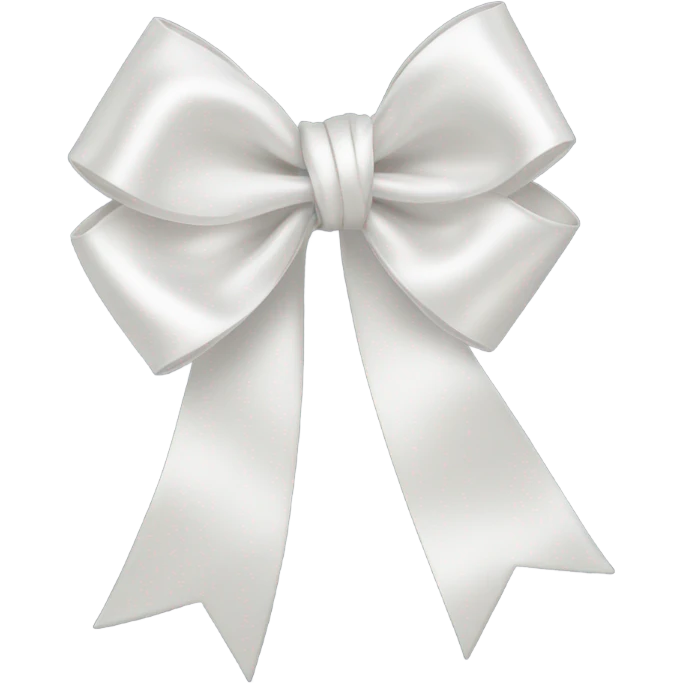 White bow emoji