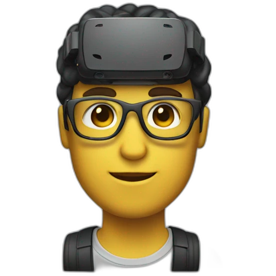 Persona con gafas de realidad virtual  emoji