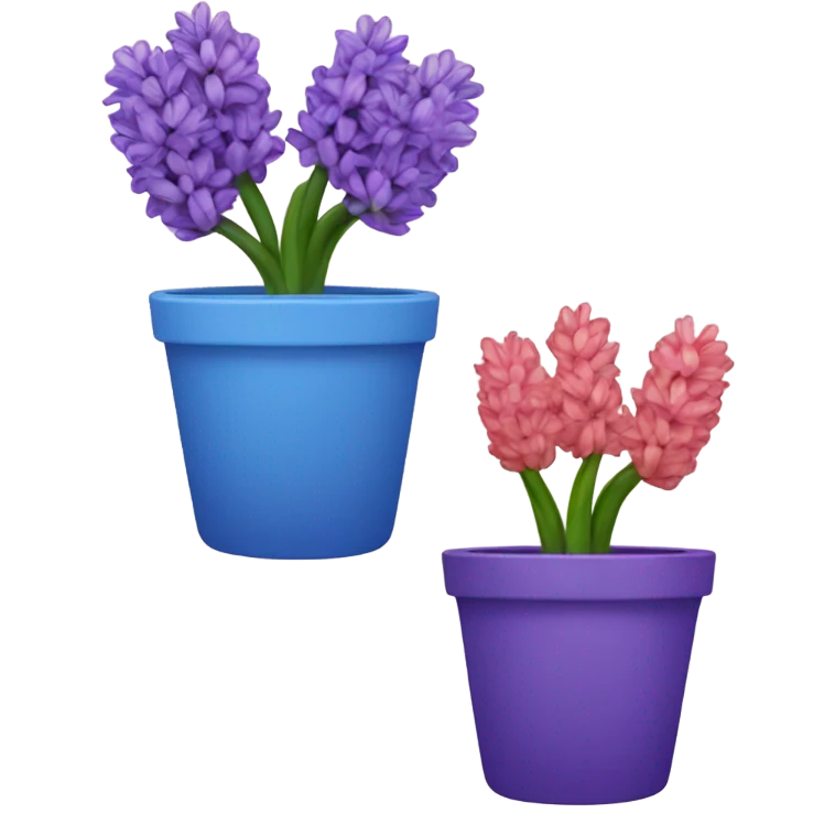 colorful hyacinth pot emoji