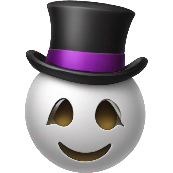 A smiley face with a top hat emoji