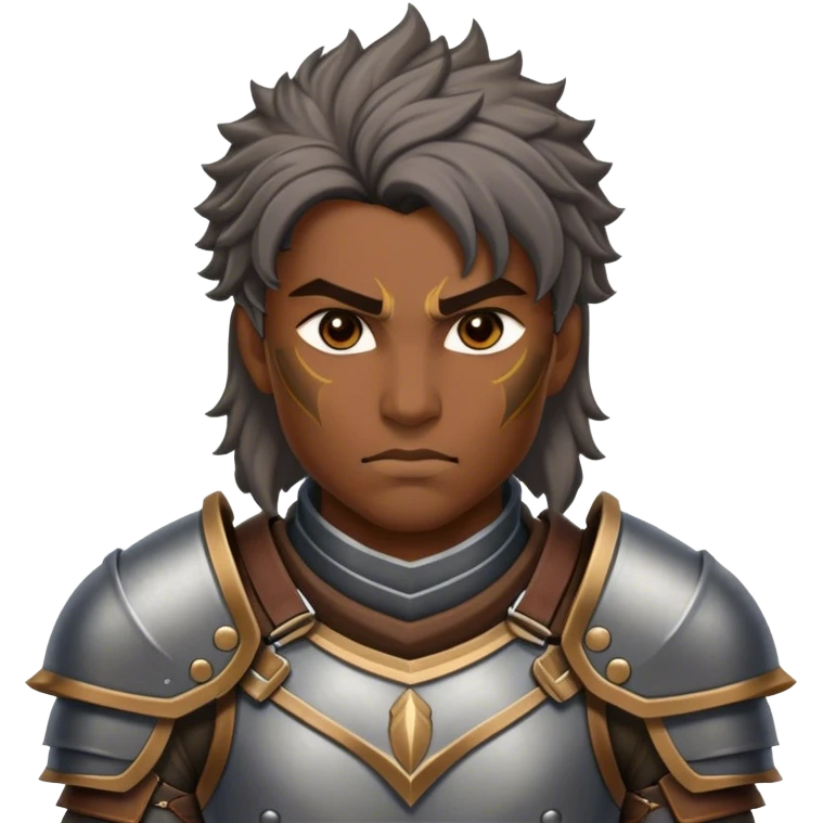 Cinematic Realistic WoW Human Warrior Portrait, depicted with chiseled, determined features and a battle-hardened visage. Clad in intricately detailed steel armor accented with rich leather in consistent hues of grey and bronze, his resolute eyes and natural hair exude unwavering courage. Rendered with lifelike texture and dramatic natural lighting, high shine, noble and valiant, capturing the essence of a legendary human champion of Azeroth. emoji