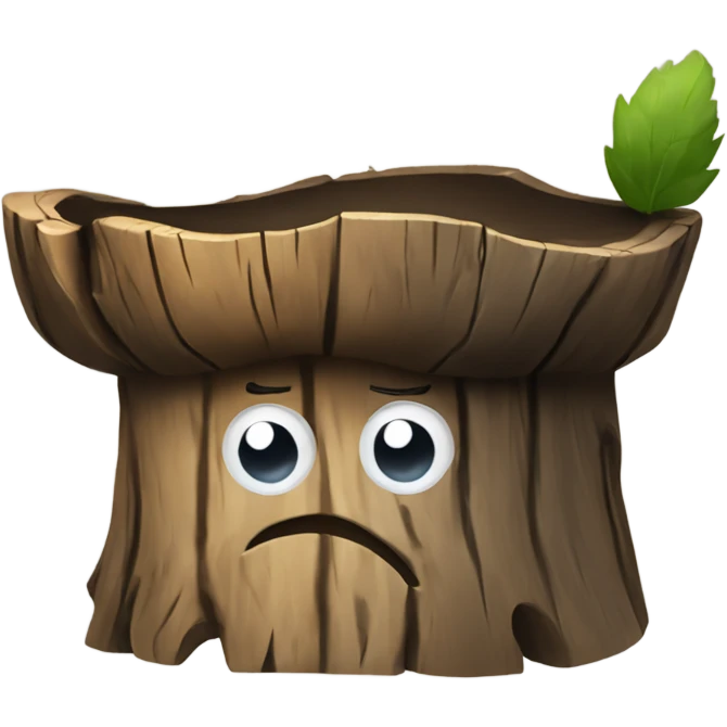 tree stump pirate hat emoji