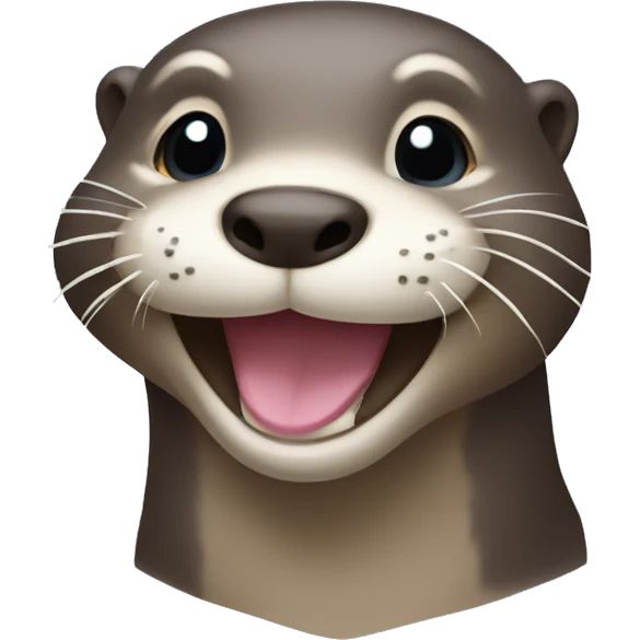 Smiling otter emoji