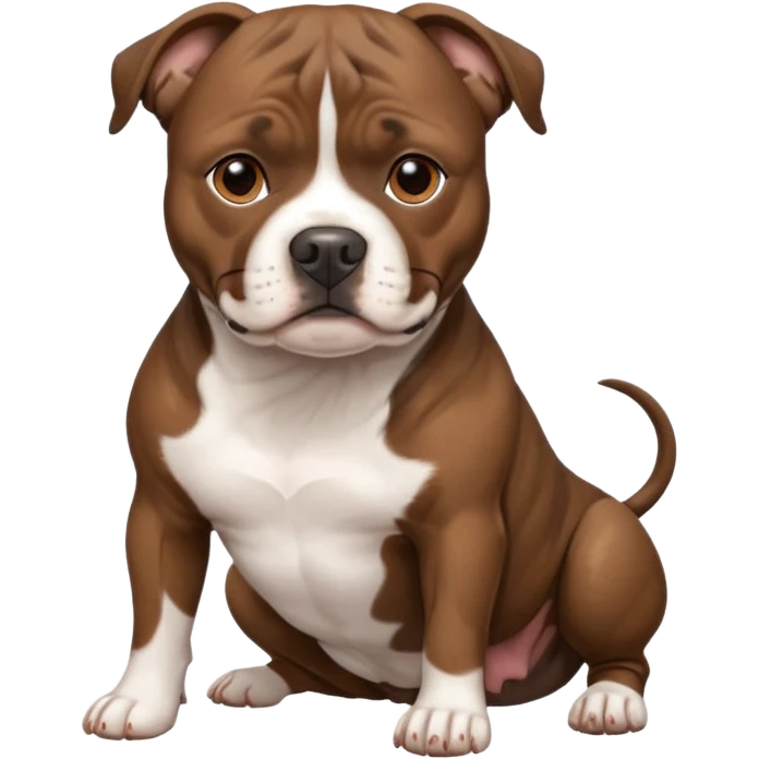 brindle staffordshire bull terrier emoji