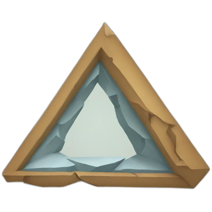 broken triangle emoji